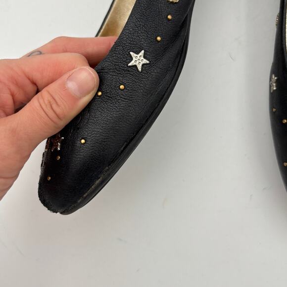 Jimmy Choo Star Studded Leather Ballet Flats Women's 40 - Picture 13 of 15